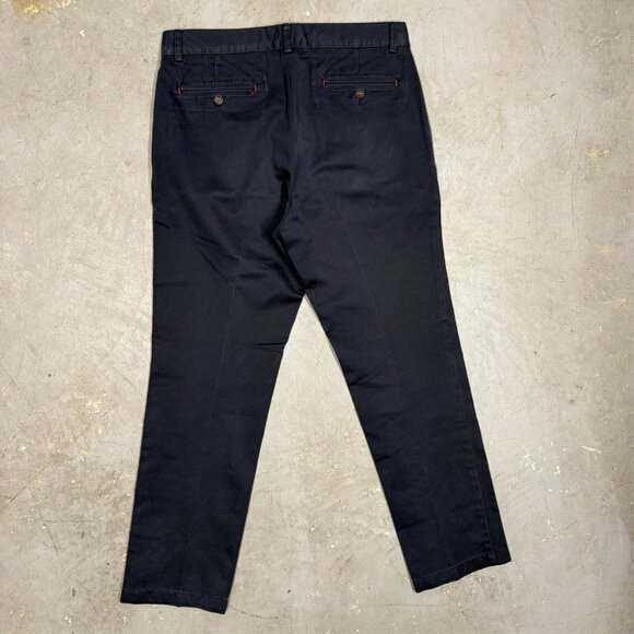 Carolina Herrera Navy Blue Chinos Mens Cotton Twill Pants 34x31 - Picture 7 of 9